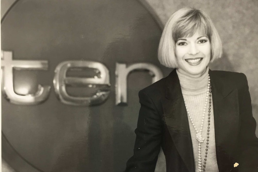 Juanita Phillips pictured with Channel 10 logo