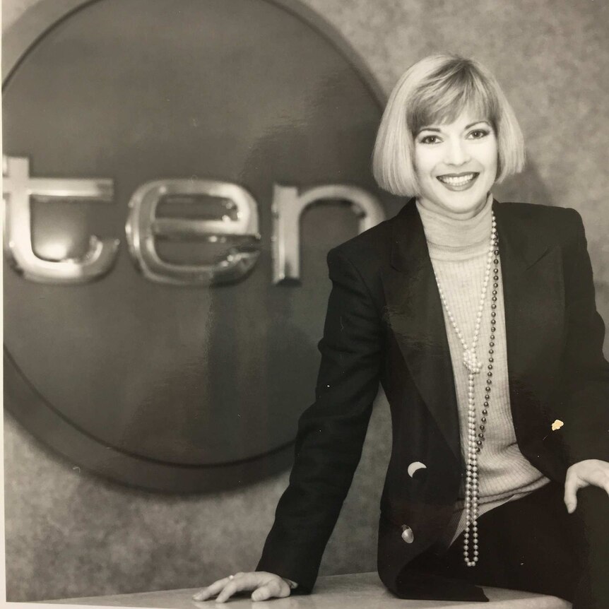 Juanita Phillips pictured with Channel 10 logo