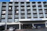 The front of the Best Western hotel in Hobart, which is being used as a coronavirus quarantine hotel