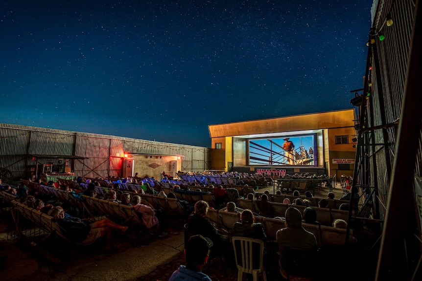 Packed open-air theatre