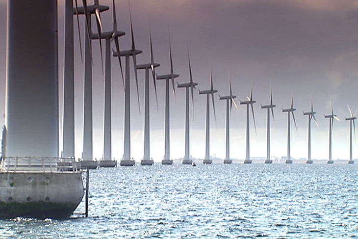 Denmark's first offshore wind farm was built just 9 years ago.