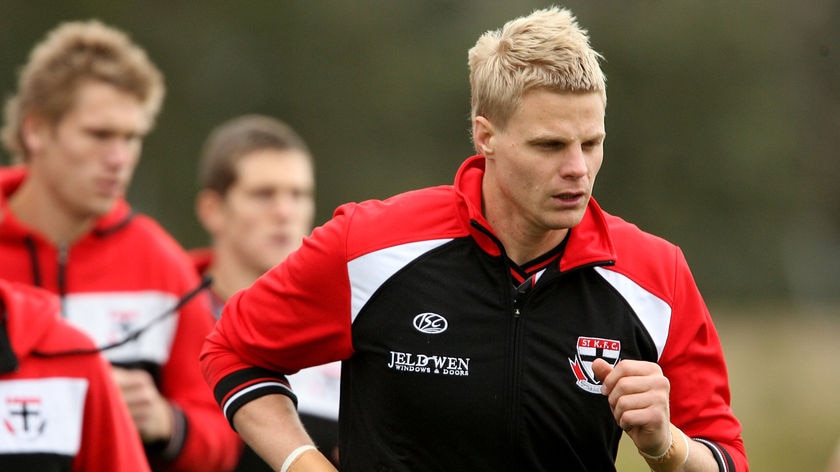 Business as usual: Nick Riewoldt.