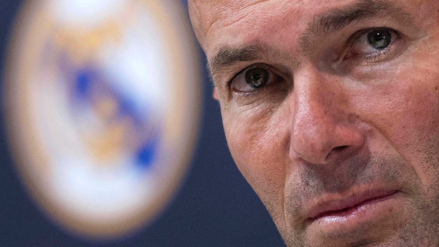 Zinedine Zidane in a press conference