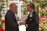 Warren McGaw and Chris Rumble exchanged vows and rings during their civil union ceremony.
