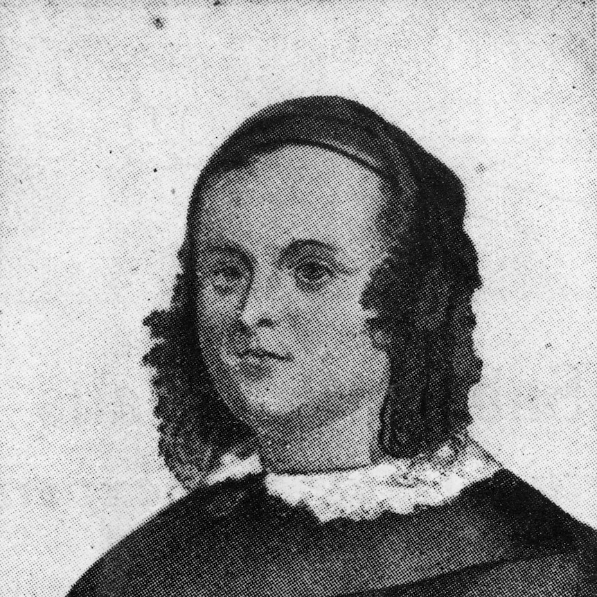 An old style portrait of a woman