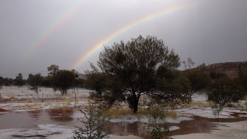 White winter comes to Alice Springs