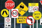 Sejumlah rambu dan tanda yang bisa ditemui di jalan raya Australia