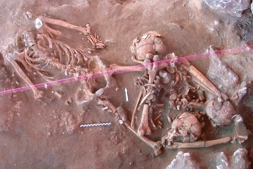 A 3,000 year old burial  in the Pacific Island nation of Vanuatu