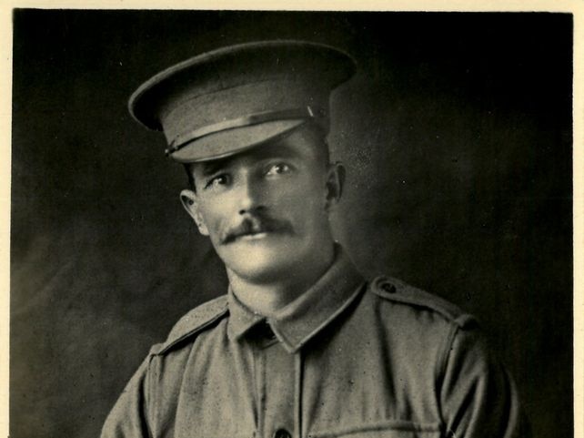 Charles Fryer from Springsure poses for his WWI military picture.