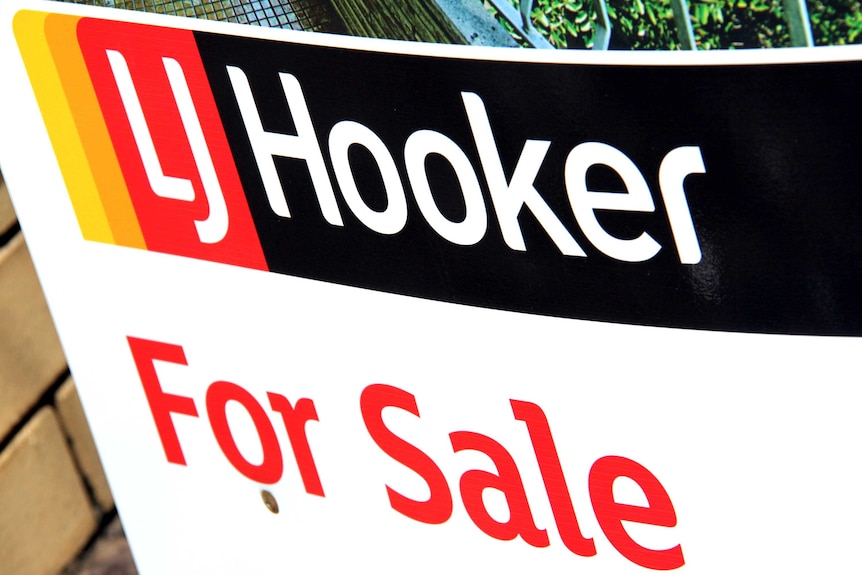 LJ Hooker sign outside a house