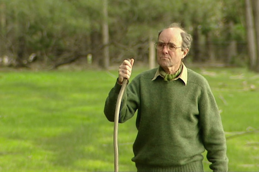 Photo of an older man walking