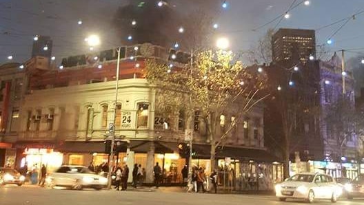China Bar in Melbourne's CBD on fire.
