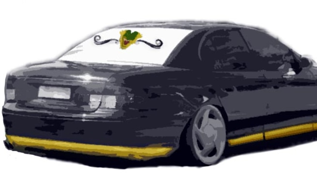 Sketch of a car that was used in the possible attempted abduction of a girl in Red Cliffs.
