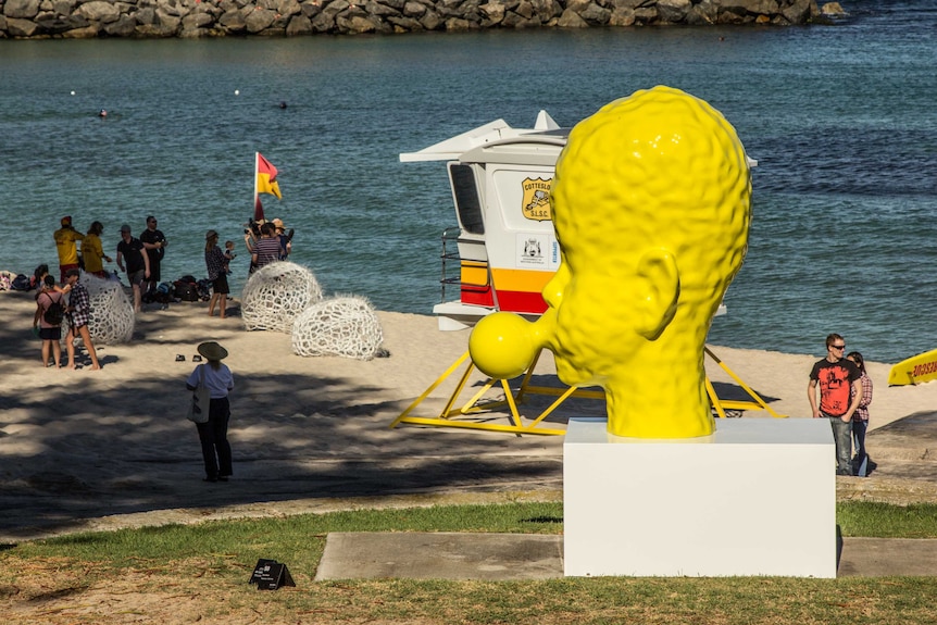 Bubble no.7 by Chinese artist Qian Sihua. Sculpture by the Sea March 4, 2016.
