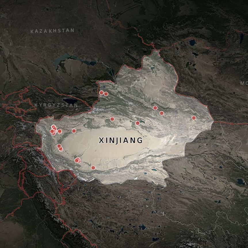 Camp across Xinjiang