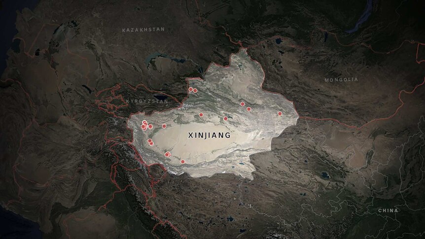 Camp across Xinjiang