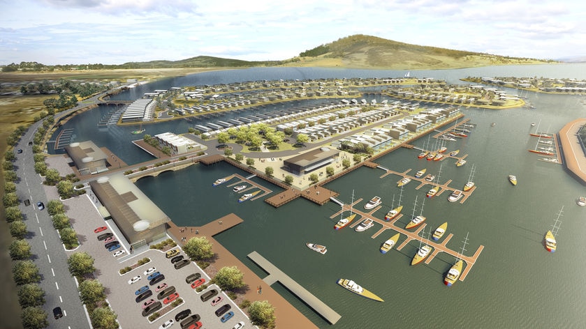 The rejected Ralphs Bay development plans (Artist impression)