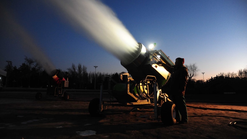 A snow-making machine