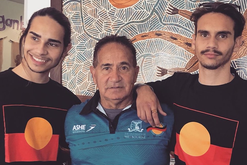 Wayne Firebrace and his sons