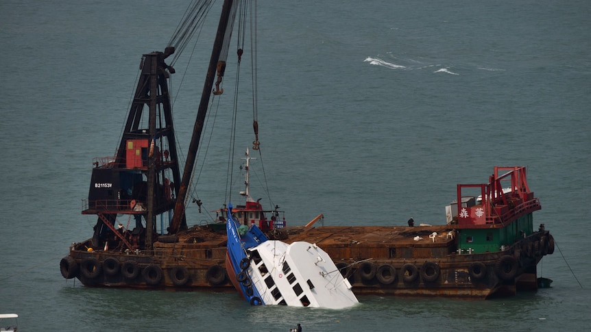 Hong Kong ferry crash recovery