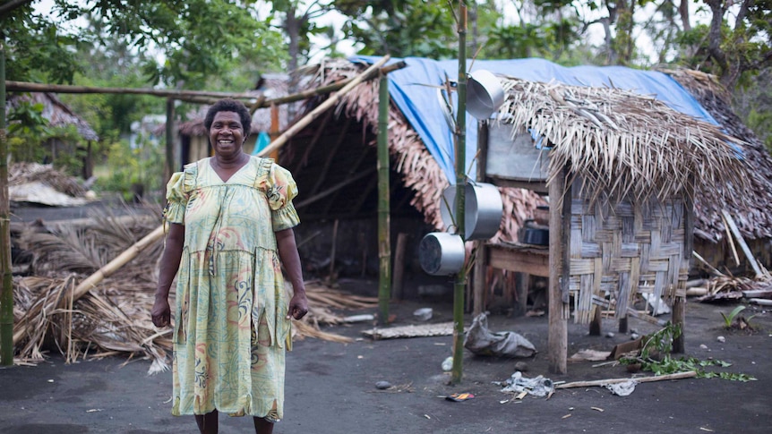Tarpaulins donated by Australian cotton growers are being used as shelter in cyclone-devastated Vanuatu.