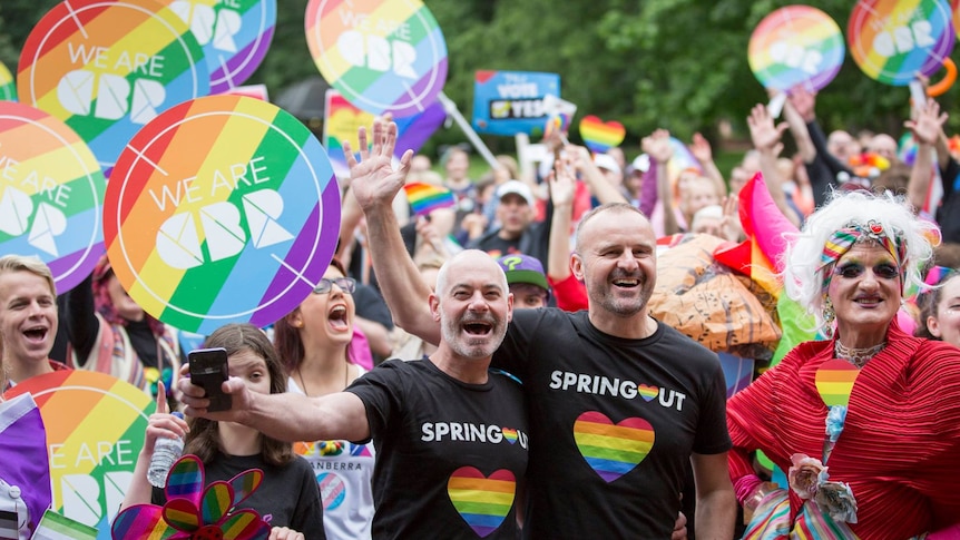 Chief Minister Andrew Barr at Canberra's Springout Festival