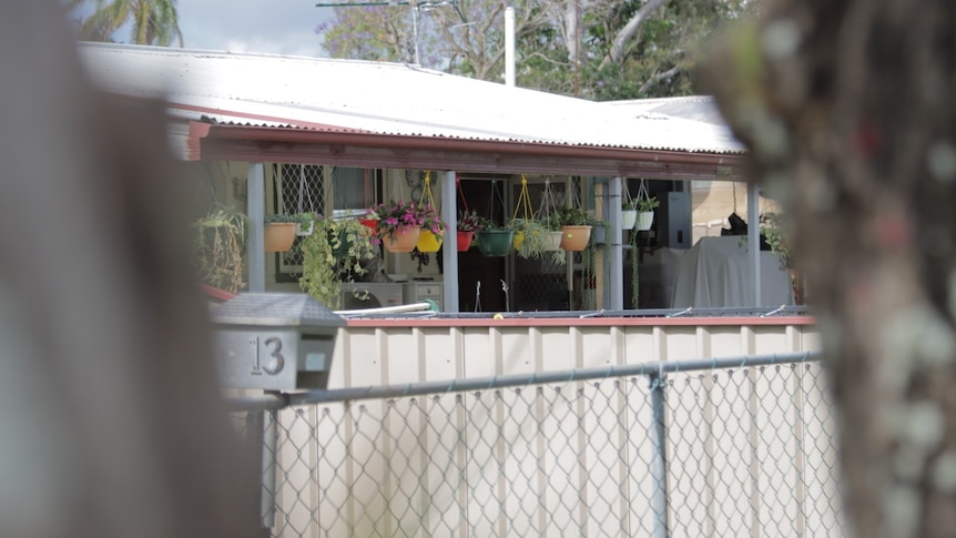 A photo of the three homes that are impacted by the Logan Faster rail. 