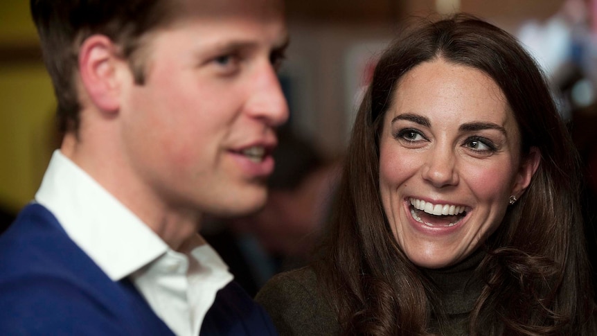 Prince William and his wife Catherine