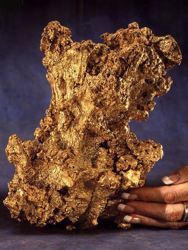 The world's second largest gold nugget, known as the Normandy Nugget