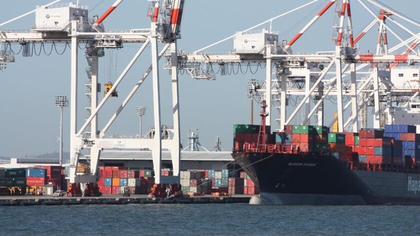 Authorities were called to the Port of Brisbane yesterday after workers found a highly flammable chemical leaking from a shipping container.