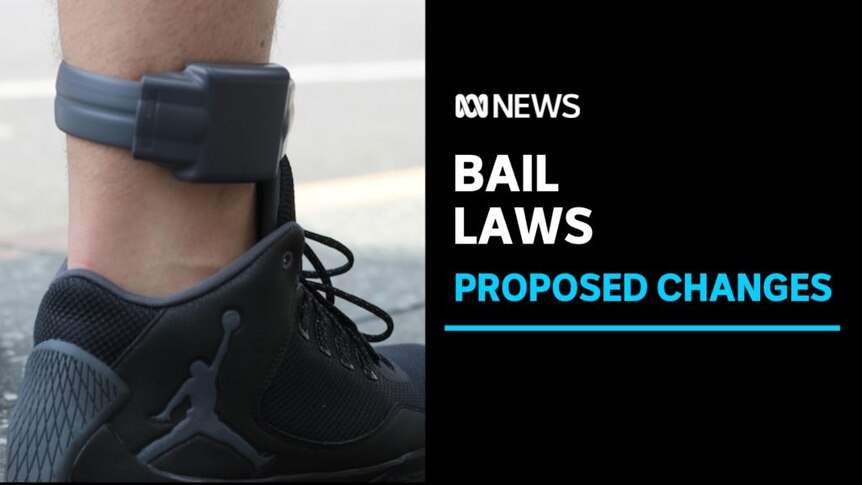 Bail Laws, Proposed Changes: Close up image of an ankle bracelet and black basketball shoe. 