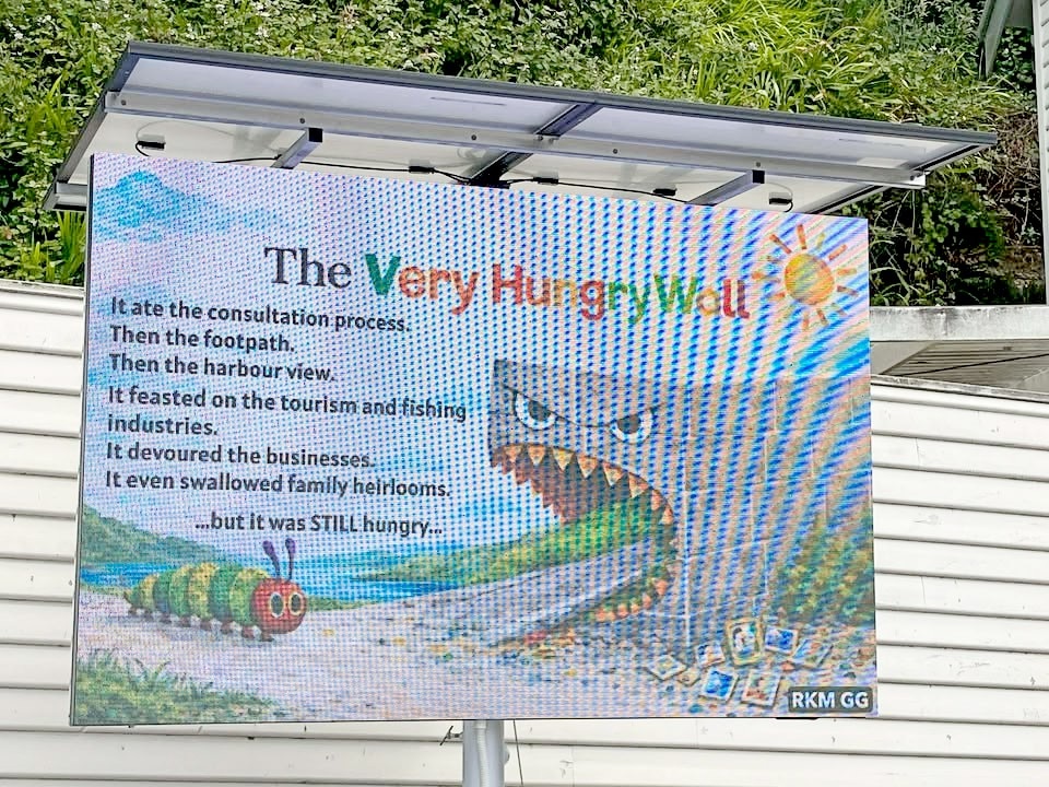 A Tasmanian council built a wall. It hasn't gone down well