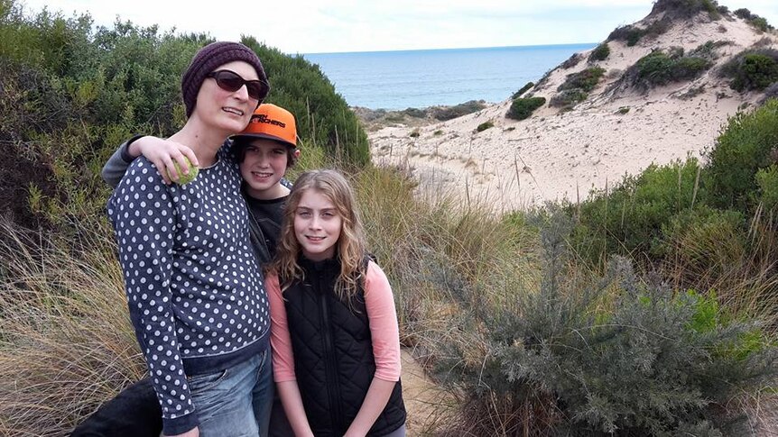 Adele Given with her family in 2006