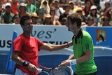 Friendships aside ... Djokovic and Murray traded blows on the junior circuit, but both have a point to prove on Sunday night.
