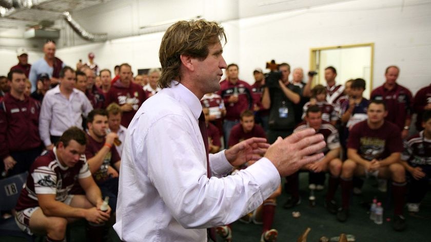 Hasler has been rewarded for taking his side to the premiership last season.