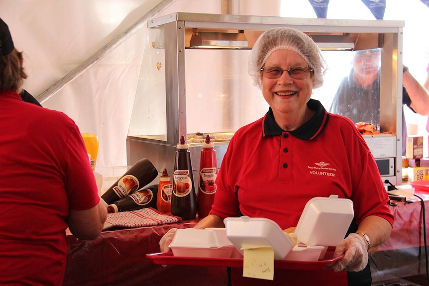 Volunteer Linda Stieler in Birdsville in far south-west Queensland