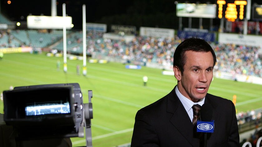 Channel Nine rugby league commentator Matthew Johns