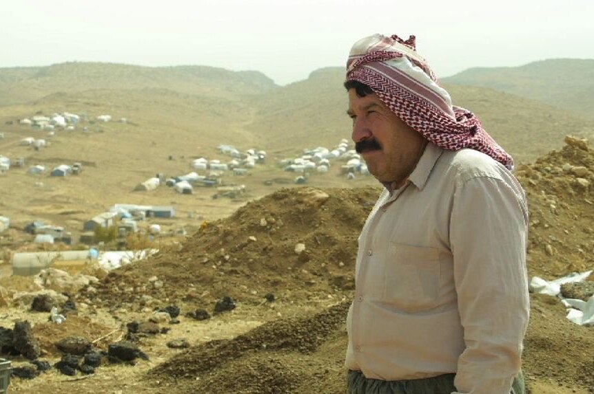 Thousand of Yazidis are still living in tents on the other side of the mountain.