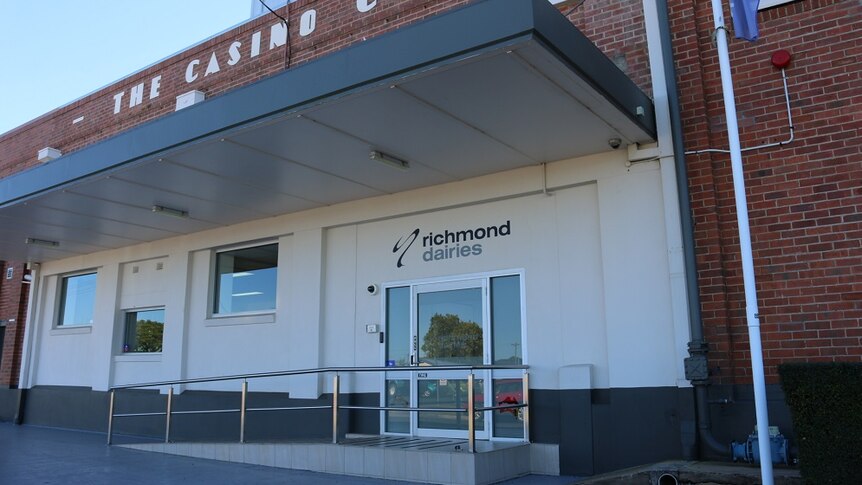 The front of the Richmond Dairies factory in Casino.