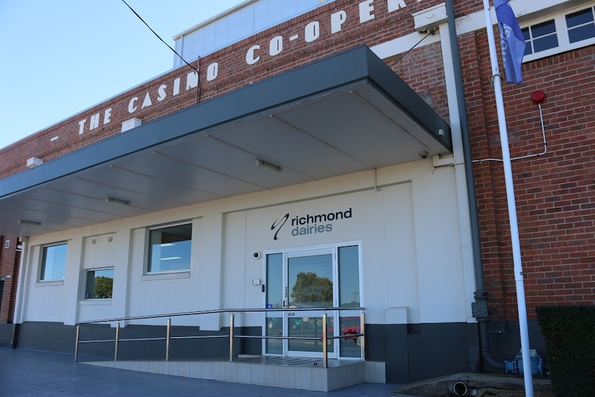 The front of the Richmond Dairies factory in Casino.