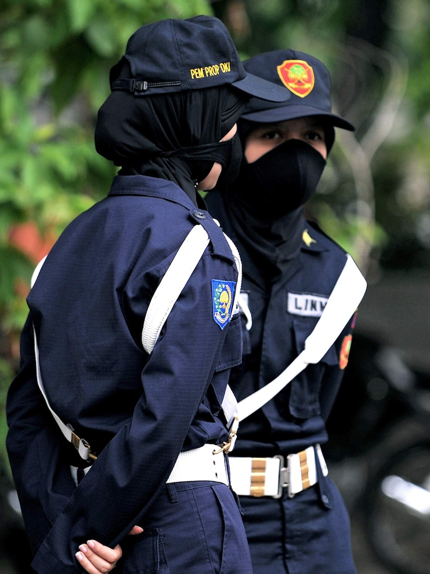 Indonesian policewomen