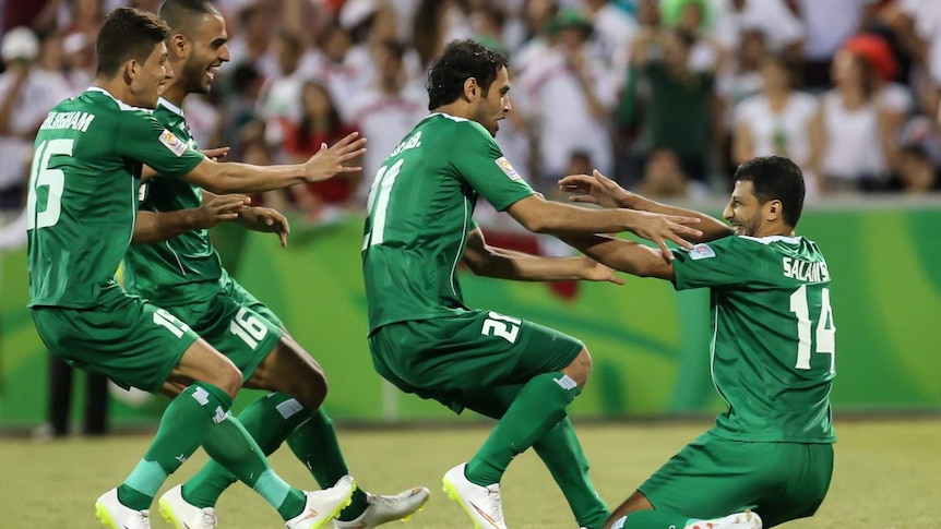Iraq celebrates penalty shoot-out win