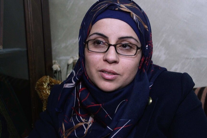 Ameera Mohammad al-Akari, wife of alleged Hamas member Ibrahim al-Akari