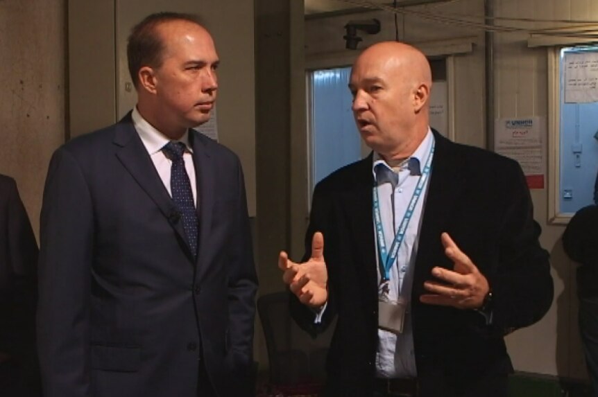 Peter Dutton and Andrew Harper