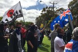 People take part in Reclaim Australia rally