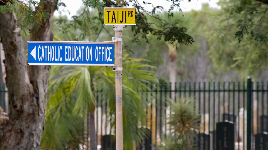 The Taiji Road street sign in Broome.