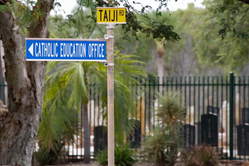 The Taiji Road street sign in Broome.