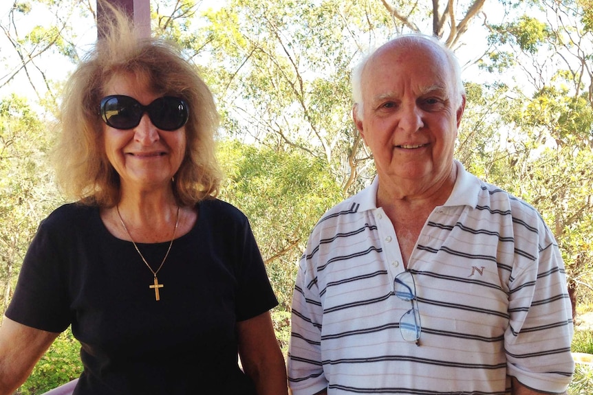  Betty and Warwick Reynolds at their Faulconbridge property.