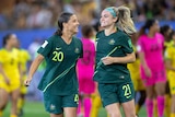 Sam Kerr and Ellie Carpenter