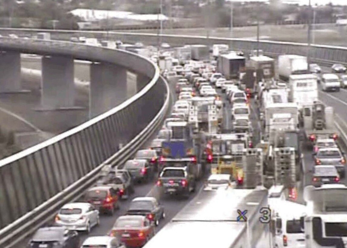 Fatal truck, motorbike collision on West Gate Freeway sparks huge ...